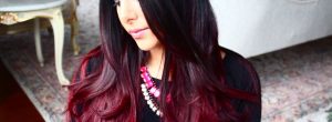 mechas rojas