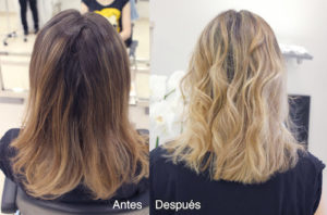 mechas babylights antes y despues