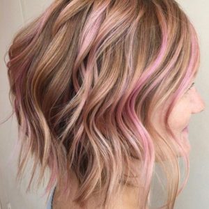 mechas babylights rosadas