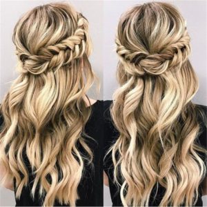 semirecogido trenza