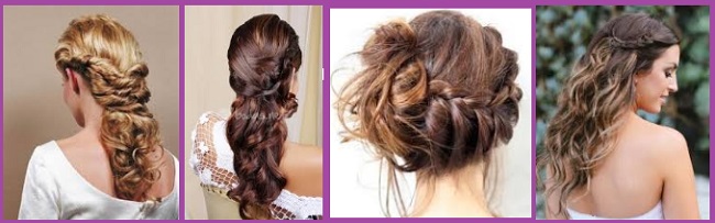 recogido romantico con trenza