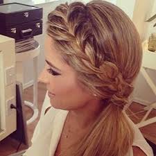 recogido con trenza para fiesta