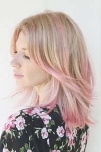 mechas color rosa