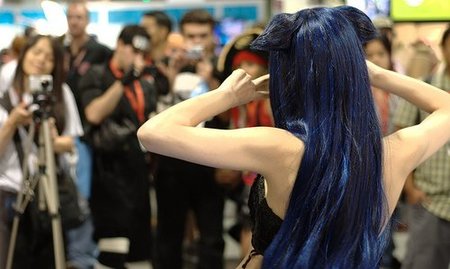 mechas azul oscuro 