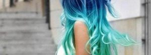 mechas azules