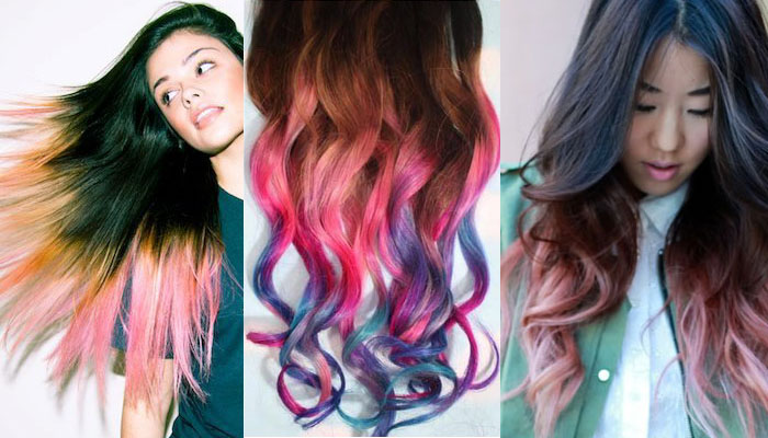 mechas californianas de colores