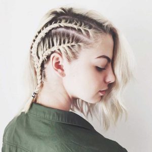 peinado para pelo corto trenza