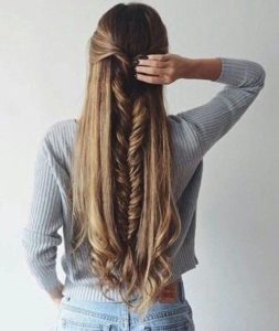 peinado con trenzas pelo largo