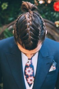 peinados con trenzas para hombres