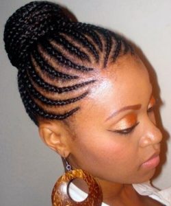 peinados con trenzas pelo afro