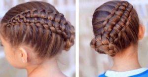 RECOGIDOS CON TRENZAS PARA NIÑAS