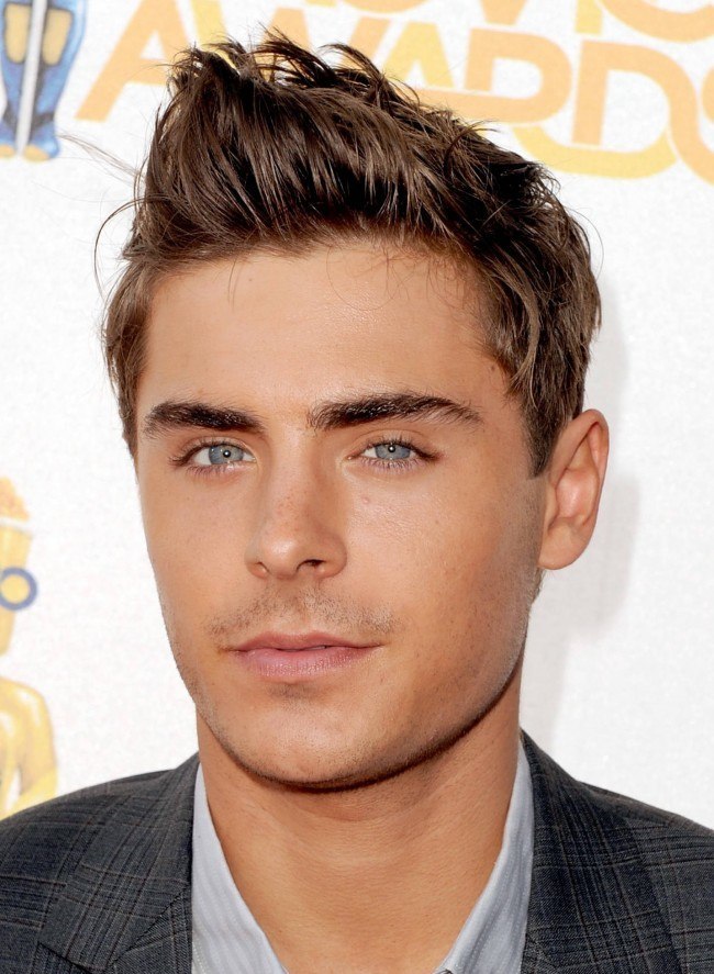 peinado con cresta hombre zac efron