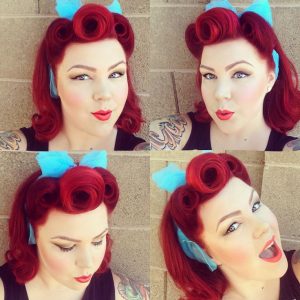 peinados pelo corto pin up