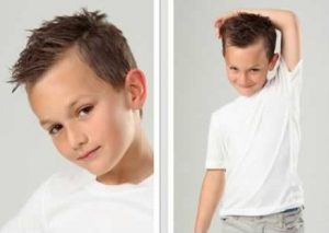 cortes de pelo para niños con cara alargada