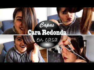 cortes de pelo para cara redonda en capas paso a paso